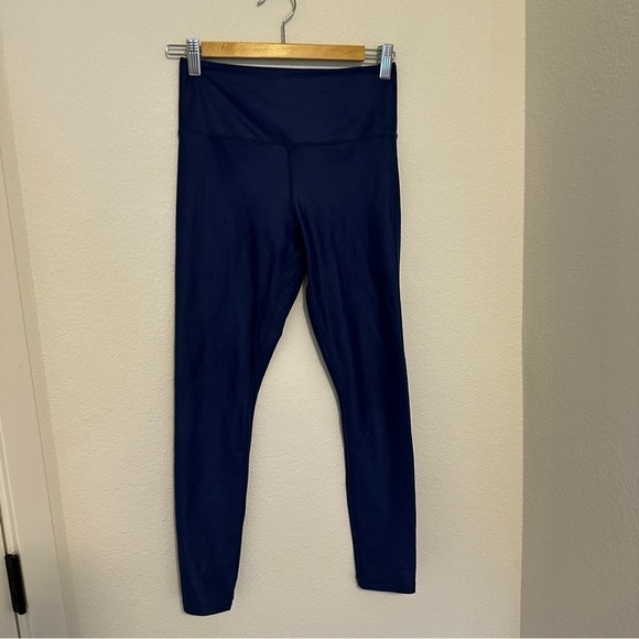 ZYIA Blue Metallic Light N Tight High Rise Leggings 7/8 24” Inseam Size 4 Women - Picture 2 of 10